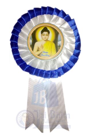 Namo Buddhay ribbon Badge