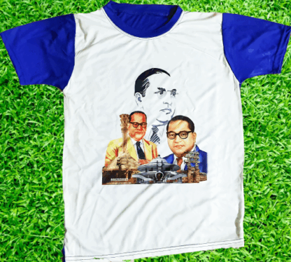 Jai Bhim white & blue T-shirt