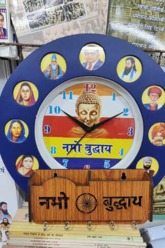 Namo buddhaya Wooden Key Holder Wall Mount Hanger Organizer Work On Your Dreams Key Stand for Wall Keyholder